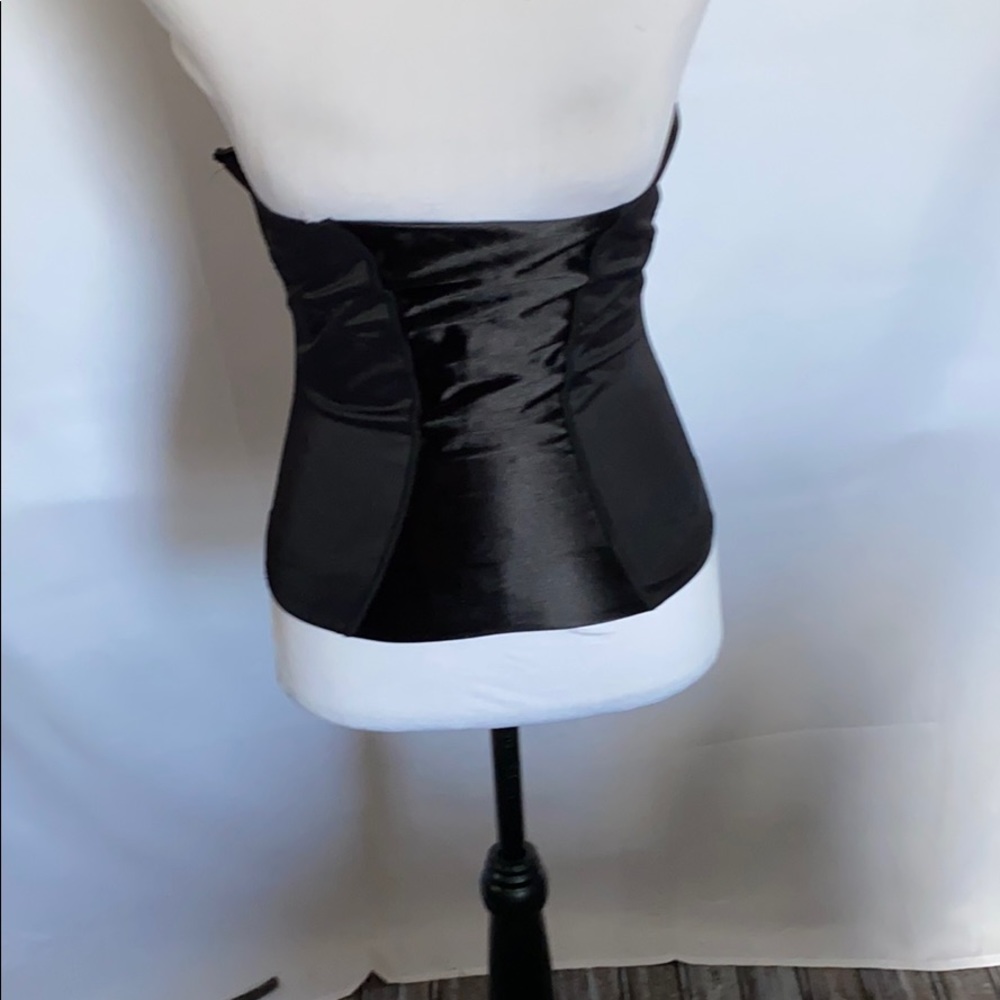Maidenform black underbust bone corset waist garment waist trainer